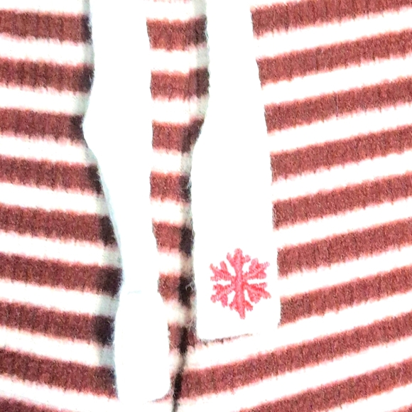 Women's Size PS Cozy Jockey Red & White Striped Tie Cuffed Pajama/Sleep Pants - Picture 7 of 9